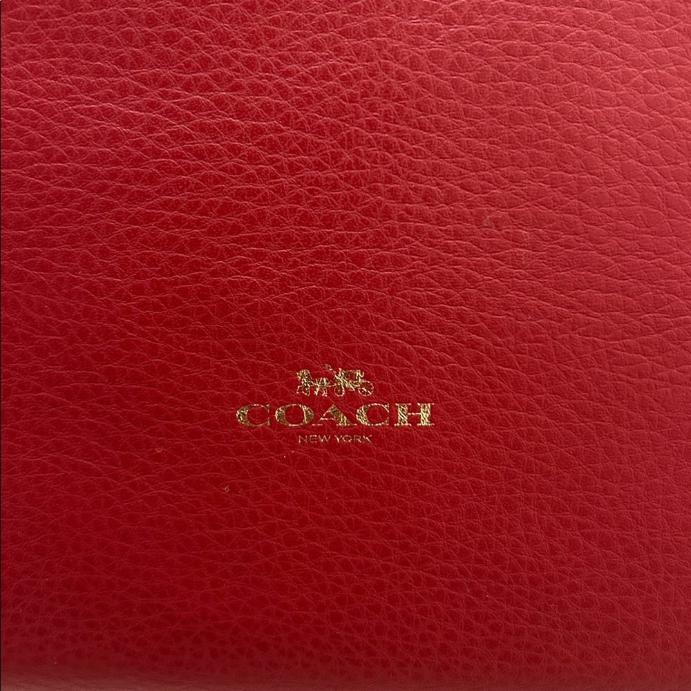 Coach (NWT) Derby Tote in Red/Oxblood - Picture 4 of 16